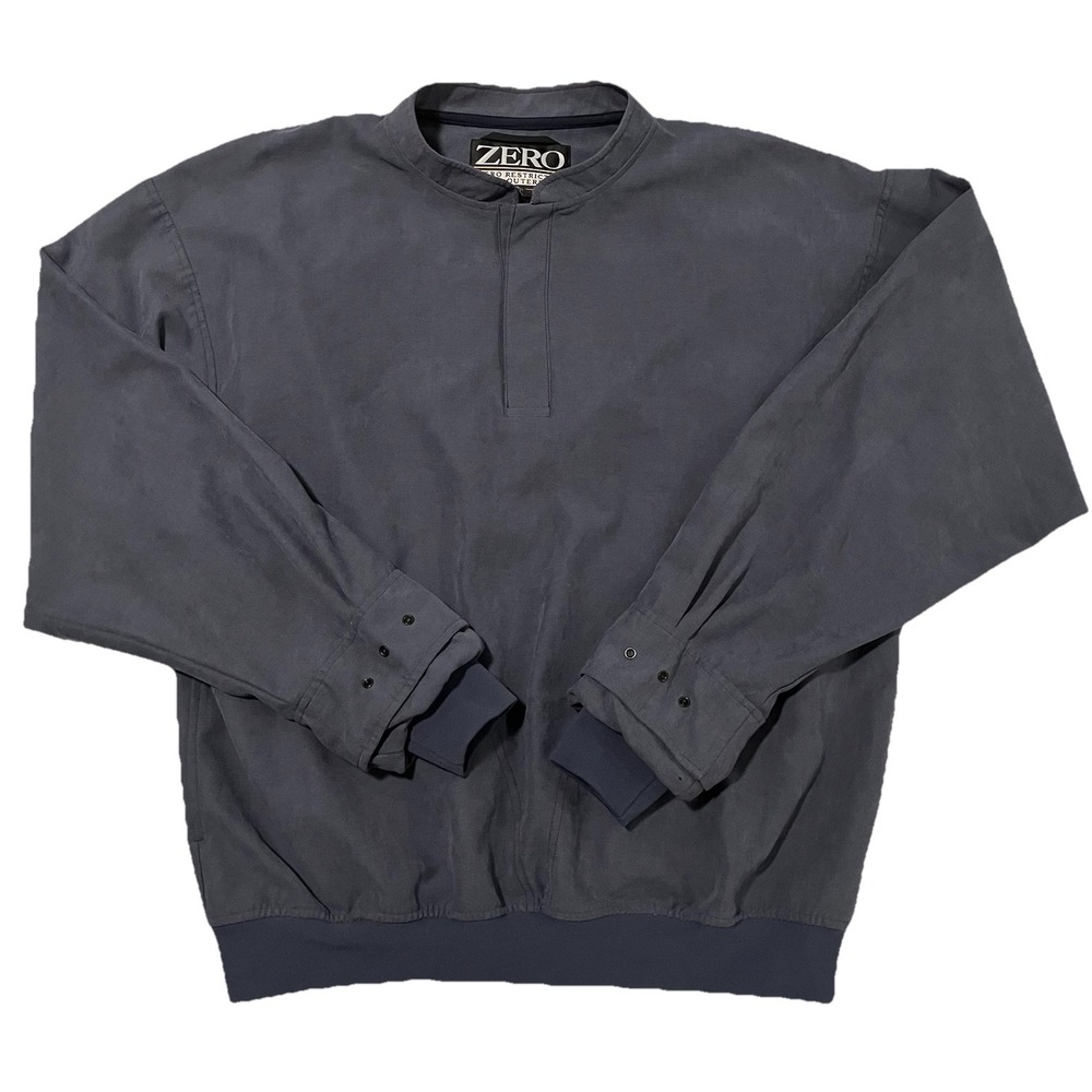 Vintage Zero Restriction Golf Outerwear 1/4 Snap Winderbreaker Pullover Size L